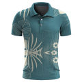Hawaiian Plants Polo Shirt For Men Summer 3D Print Leaves Flower Short Sleeve Golf Polo Shirts Oversized Street Tops T Shirt. 