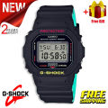 (Ready Stock) G .Shock Men Watch Digital Sport Watch LED Display Water Resistant Shockproof and Waterproof World Time LED Auto Light Sports Wrist Watches DW-5600CMB-1A (copy original 1.1 premium). 