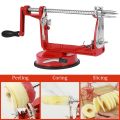 3 In 1 Fruit Peeler Machine Hand Crank Fruit Slicer Corer Apple Skin Cutter Peeling Tool Sharp Fruit Peel Remover Kitchen Gadget.