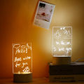 Creative Led Night Light USB Message Board Holiday Light With Pen For Decoration Night Lamp Note Board. 