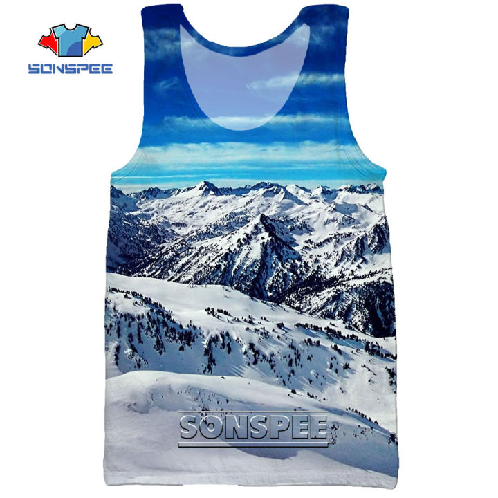 SONSPEE%20Snow%20Mountain%20Summer%20Ice%20Sea%20Beach%20Reef%203D%20Print%20Men's%20TaTops%20Casual%20Fitness%20Bodybuilding%20Gym%20Muscle%20Sleeveless%20Vest%20-%20Image%204