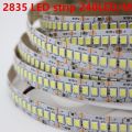 1/2/3/4/5m/lot 10mm 2835 SMD 1200 LED Strip tape DC12V 24V ip20 Non waterproof Flexible Light 240 leds/m, White Warm White.