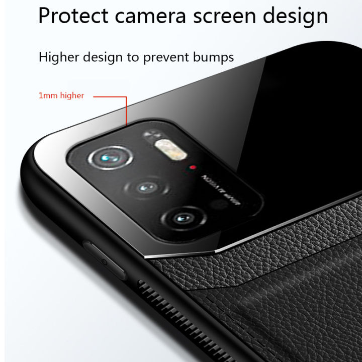Biruiqu%20For%20Xiaomi%20Poco%20M3%20Pro%205G%20Poco%20M3%20Pro%205G%20Pocophone%20M3%20Pro%205G%20Hybrid%20Soft%20TPU%20Leather%20Tempered%20Glass%20Shockproof%20Case%20Cover%20-%20Image%205