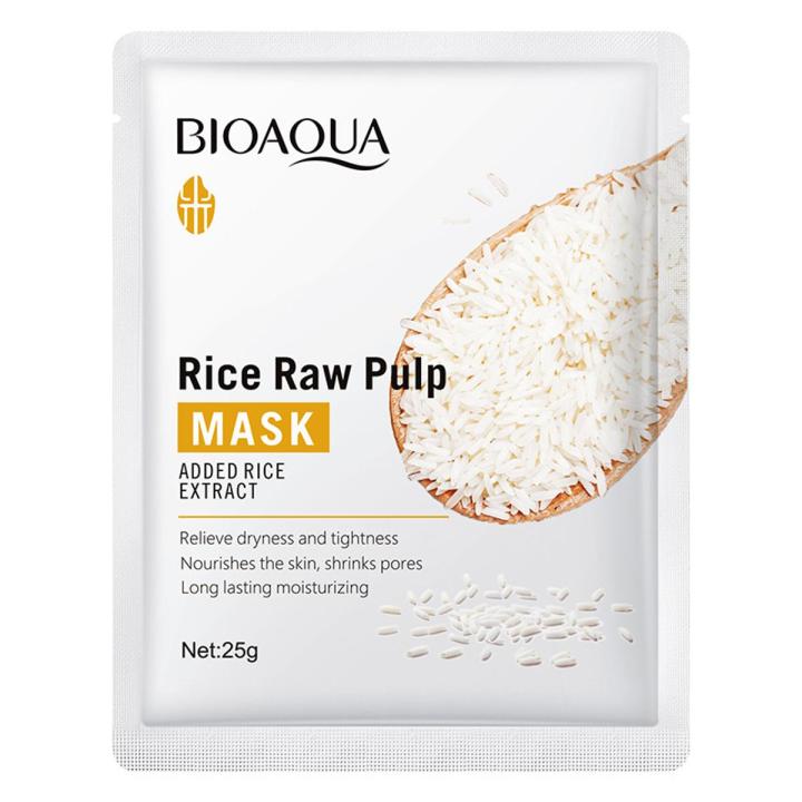 BIOAQUA%20Rice%20Seed%20Pilp%20Hydrating%20&%20Moisturizing%20FacialSheet%20Mask-%2025g%20-%20Image%204