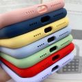 Luxury Original Silicone Case For Apple iPhone 11 12 13 14 15 Pro Max Official Case For iPhone 15 Plus X XS XR 13 14 Pro Cover.