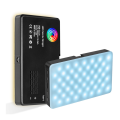 2500K-9000K LED RGB Camera Light Color Output Video Light Kit Dimmable Panel Light Rechargeable LED Light Black Easy Install Easy to Use. 