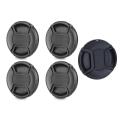 1x 67 mm Lens Cap Protective Cover & 4x 58mm Lens Cap with Lens Cap Leash Hole Bundle for DSLR Nikon Canon (58mm). 