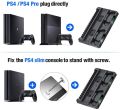 PS4 Stand Cooling Fan for PS4 Slim / PS4 Pro/Playstation 4, PS4 Pro Stand Vertical Stand Cooler with Dual Controller Charge Station & 16 Game Storage Good effect and easy to use. 