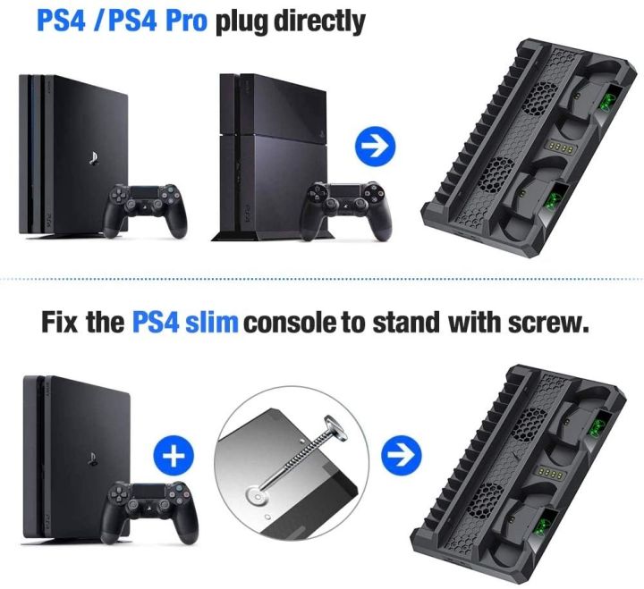 PS4%20Stand%20Cooling%20Fan%20for%20PS4%20Slim%20/%20PS4%20Pro/Playstation%204,%20PS4%20Pro%20Stand%20Vertical%20Stand%20Cooler%20with%20Dual%20Controller%20Charge%20Station%20&%2016%20Game%20Storage%20Good%20effect%20and%20easy%20to%20use%20-%20Image%206