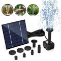 180 L/hour Solar Fountain Pump Solar Panel Powered Water Fountain Pool Pond Garden Water Sprinkler Sprayer with Water Pump. 