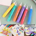 6Pcs 3D Printing Bubble Pen DIY Ink Puffy Paint Pens Like Popcorn Pens Greeting Birthday Cards Handmade Kids Gifts.