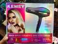Kemey KM- 2376 3000W ( 2 in 1 ) Powerful-Professional-Heavy-Duty-Hair- Dryer-for-Unisex - Black.