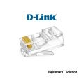 D-link Rj45 Plug Ethernet Gold Plated Network Connector - 100Pcs -White. 