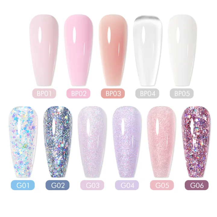 BORN%20PRETTY15/30ml%20Acrylic%20Nail%20Extension%20Gel%20Nail%20Polish%20Quick%20Extend%20Nails%20Tips%20Glitter%20Sequins%20Gel%20Varnish%20All%20For%20Nails%20-%20Image%202
