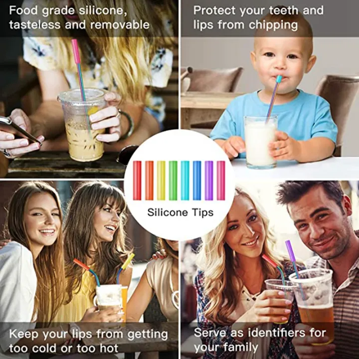 Individual%2016%20Pack%20Rainbow%20Color%20Reusable%20Metal%20Straws%20with%20Silicone%20Tip%20Colored%20Long%20Stainless%20Steel%20Straws%20Drinking%20Straw%20-%20Image%205