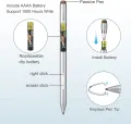 Stylus Surface Pen With Palm Rejection For Microsoft Surface Pro X/9/8/7/6/5/4/3 Go 3 Laptop 5 ASUS HP Dell Sony MPP Protocol. 
