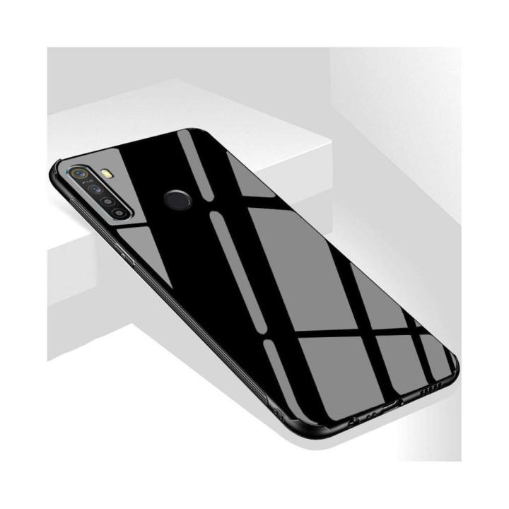 Premium Quality Back Cover Glass Case For Realme 5i / Realme 5 / Realme 6i - মোবাইল ফোন - Phone - Phone Back Cover (Back Case Cover For Smartphone)