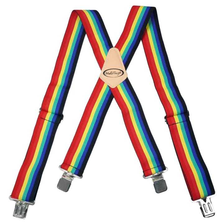 Custom Print Outdoor Colorful Elastic Man's Belt Men Women Suspenders Rainbow Polyester X-back Braces Adjustable