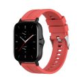 Watch Strap For Amazfit GTS 2e / GTS 2 20mm Silicone Watch Band with Silver Buckle.