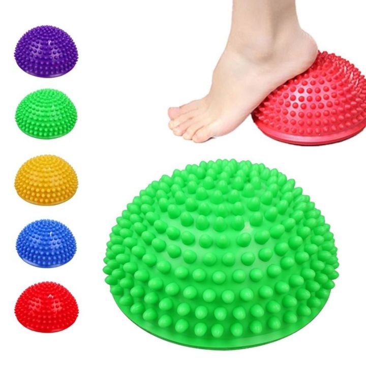 PVC Stabilizer GYM Massage Pad Balance Trainer Half Fit Ball Durian Ball Yoga Ball Tactile Ball