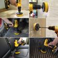 4Pcs Combinate Drill Brush Power Scrubbing Brush Drill Spin Scrubber Electric Cleaning Brush Fixing for Car Bathroom Wooden Floor Laundry Room Cleaning. 
