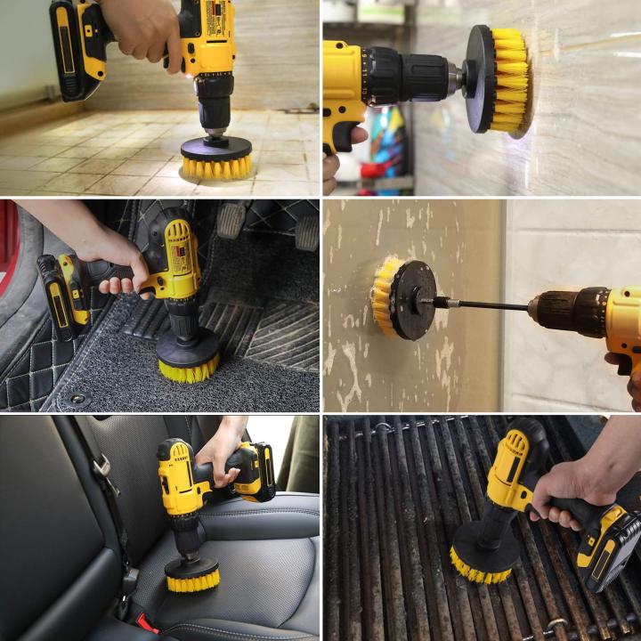 4Pcs%20Combinate%20Drill%20Brush%20Power%20Scrubbing%20Brush%20Drill%20Spin%20Scrubber%20Electric%20Cleaning%20Brush%20Fixing%20for%20Car%20Bathroom%20Wooden%20Floor%20Laundry%20Room%20Cleaning%20-%20Image%208