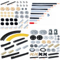 MOC Bricks Technical Accessories Bulk Multiple Sizes Gear Cross Axles Set Compatible All Brands Building Blocks Educational Toys KankongAgu. 