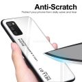 Vantime for Samsung Galaxy A03S Case Gradient Phone Back Hard Glass Cover.