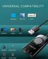 UGREEN CM219 USB Audio External Sound Card Interface 3.5mm Microphone Audio Adapter for Laptop PS4 Headset USB Sound Card. 