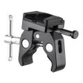 V-Mount Battery Adapter with Clamp for Mounting to Light Stand Tripod for V-Mount Battery to Light Stand or Tripod. 