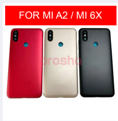 Back Panel Replacement for MI A2, MI A2 Back Battery Cover Back Housing Glass Cover Case for Redmi MI A2, MI A2 Rear Door Back Cover, MI A2 Back Panel, MI A2 Back Shell, MI A2 Battery Cover (Select Color when Order)