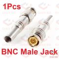 BNC Metal Steel Male Jack Spring Connector Terminal Coaxial Network Cable Video Connector Socket Balun For CCTV DVR Camera Accessories. 