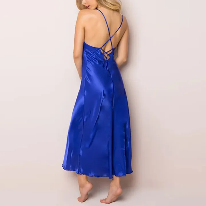 Ladies'%20Red%20Satin%20Long%20Night%20Slip%20%E2%80%93%20Silky%20Feel%20with%20Embroidered%20Lace%20Bust%20-%20Image%206