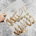 1 set 9 Pairs Big Earring for Women and Girls.