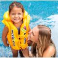 Intex Pool School - Deluxe Swim Vest Life Jackets Yellow Color For Kids (3-6) Years. 