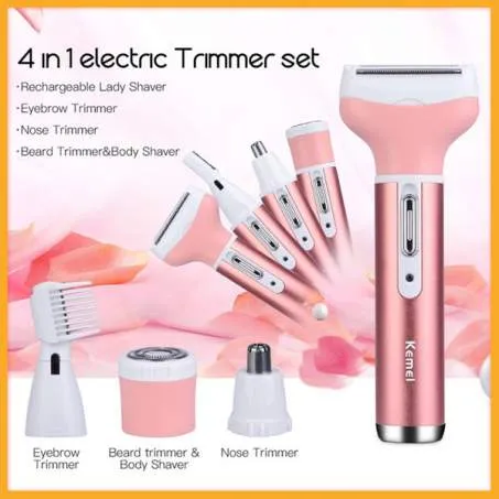 Kemei%20KM-6637%20Multifunctional%204%20in%201%20Rechargeable%20woman%20body%20shaver%20Beard%20Eyebrow,%20Nose%20Trimmer%20set%20Female%20Electric%20shaver%20-%20Image%2010