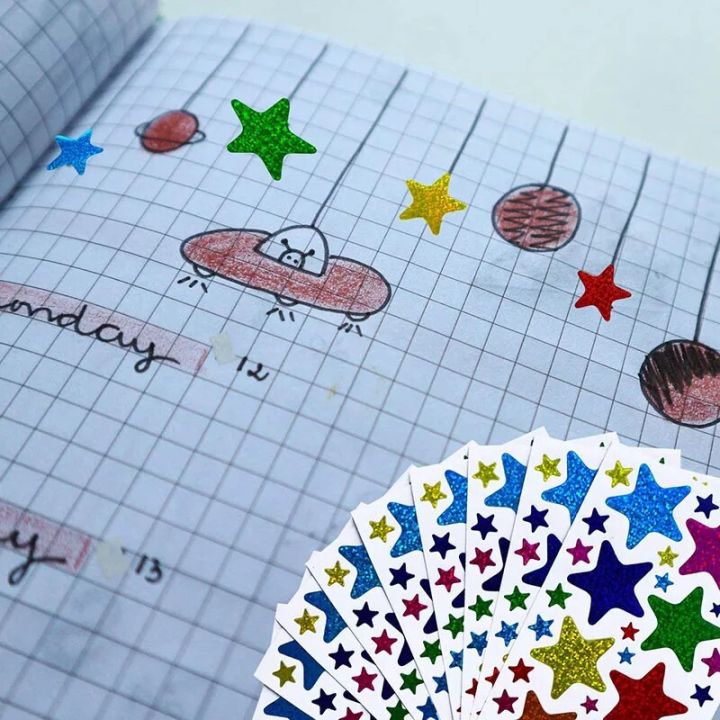 6/60Sheets%20Children's%20Stickers%20Star%20Stickers%20School%20Reward%20Behavior%20Chart%20Children's%20Handmade%20Clip%20Art%20Decoration%20-%20Image%206