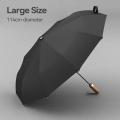 OLYCAT Fully Automatic Umbrella for Men, 10K Windproof Folding Umbrella, 280T Fabric, Big Golf Parasol Umbrella Wooden Handle Moonlight Shines.