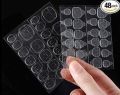 48 pcs Nail Glue Stickers 2 Sheets Nail Glue Sticker.