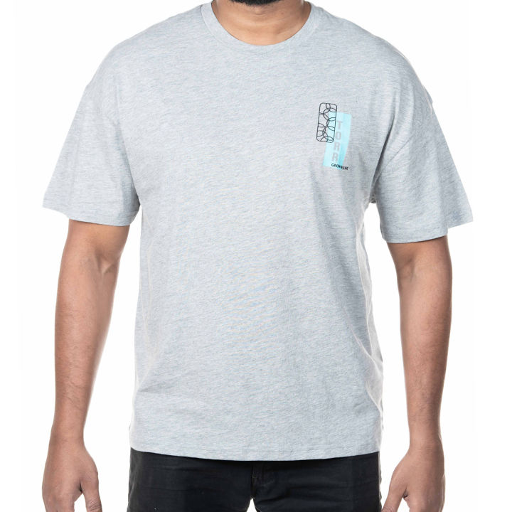 Drop Soulder T-shirt Ultimate Grey