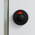 Bathroom Nylon Plastic Public Toilet Handle Black Door Lock Indicator Lock.