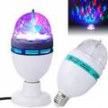 LED DJ Disco Moving Ball Light - White, RGB Crystal Ball Auto Rotating LED Stage Light Bulb. 