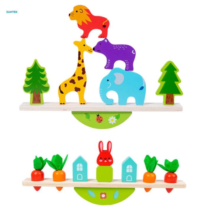 Wooden%20Zoo%20Animal%20Stacking%20Toys%20Wood%20Animal%20Figures%20Blocks%20Toddlers%20Kids%20-%20Image%202