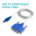 USB To 25Pin Parallel DB25 Male To Female Serial Parallel Printer High Speed Cable Adapter Computer Scanner. 