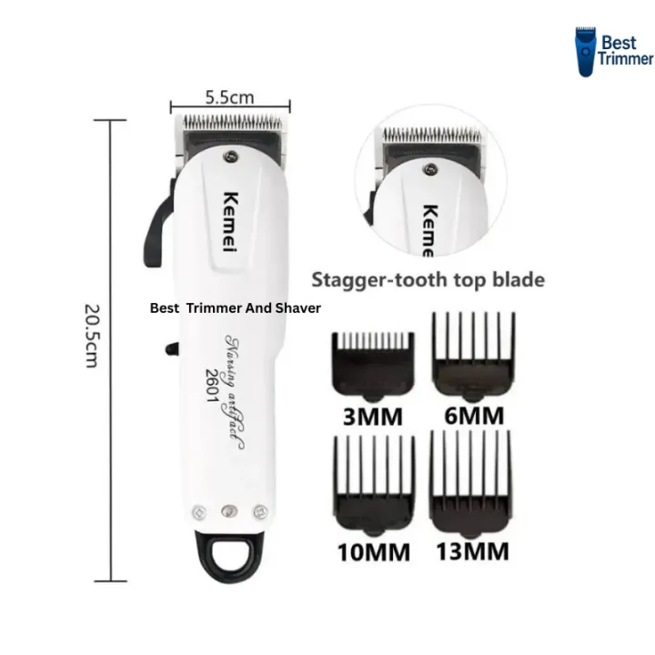 Kemei%20Km-2601%20Hair%20Trimmer%20for%20Men%20(White)%20-%20Image%202