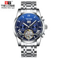 Tevise Full Steel Mens Watches Fashion Top Brand Luxury Business Tourbillon Automatic Mechanical Watch Men Waterproof Watch.