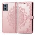 Mandala Flower Embossed Leather Phone Case For Motorola Moto G 5G 2023. 