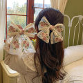 Embroidery Hair Bows Lace Big Bows Hairclip Women Elegant Spring Clip Spring WANNA. 