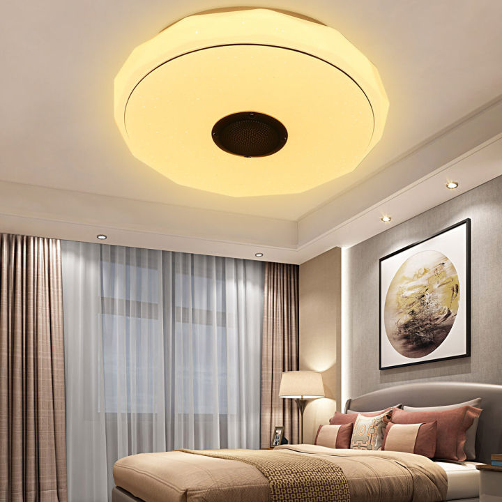 36W/60W%2034CM%20Modern%20LED%20Music%20Ceiling%20Light%20RGB%20bluetooth%20Speaker%20Down%20Lamp%20APP+Remote%20Control%20-%20Image%203
