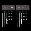 Skateboard Hanger 6PCS Wall Mount Deck Rack for Skateboards Deck Display and Storage.